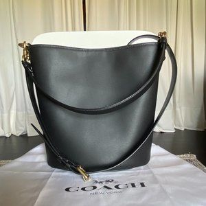 Coach Dakota Bucket Bag in Black Leather